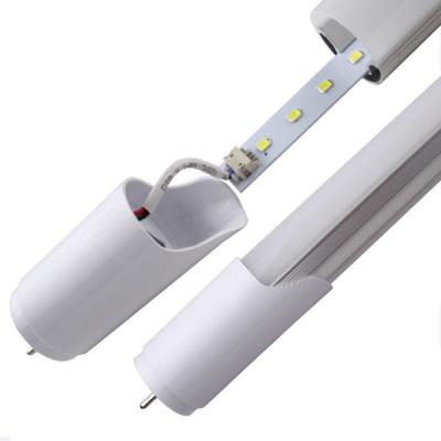 China DLC Certificated Detachable UL LED T8  Tube 100lm / W  4FT With Replace Driver for sale