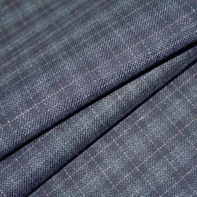 China China Wholesale Polyester Spandex Metallic Viscous Fabric Black Blue Plaid Fabric for School Uniform AF5115 in Korea Japan Market for sale