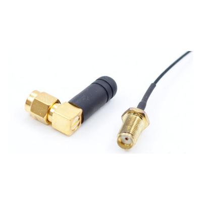 China ABS Rubber Mini Link 2dbi Right Angle 868 Mhz Dual Band SMA 915 Mhz Lora Antenna With Coaxial Adapter Extension Cable for sale