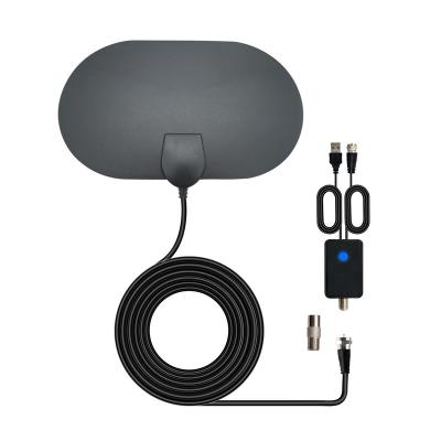 China Oval Type Malaysia Rural Areas Car Hd Long Range Satellite Indoor Flat Panel Antenna 220*130*0.8mm for sale