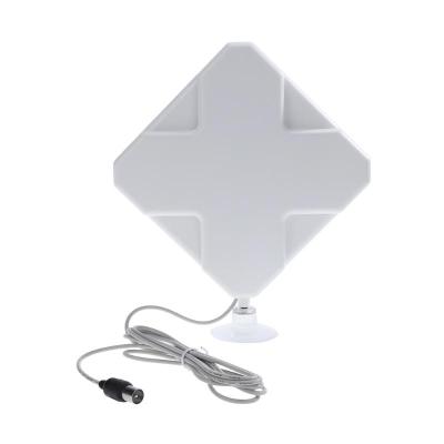 China High Gain White Crucifix Shape DVB-T2 CMMB UHF DVB-T Wireless Signal Antenna 22X19X2.1cm/8.66X7.48X0.83 In for sale