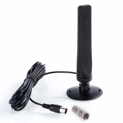 China Magnet 12DB indoor mobile omni dvb-t wireless indoor mobile antenna with 3M RG174 cable XDTV17 for sale