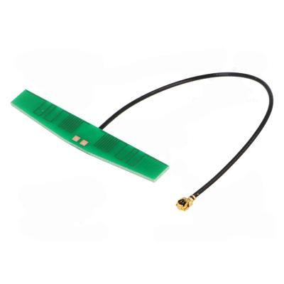 China Communicate equipment and other signals improve products. High Quality Wireless Network Booster WLAN 2.4GHz 2dBi WIFI Internal PCB Antenna with 10cm Braid for sale