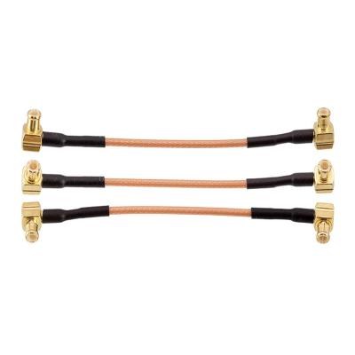 China Wholesale Low Loss RF MCX MCX Right Angle Male RG178 Coaxial Line To Male Antenna Extension Adapter Coaxial Cable CB017 for sale