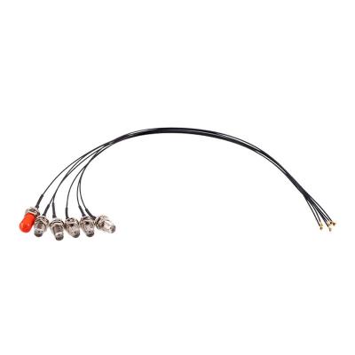 China Wholesale IPEX Low Loss RG1.13 Coax Line To SMA Male Antenna Extension Coax Cable Assembly With SMA Cap CB017 for sale