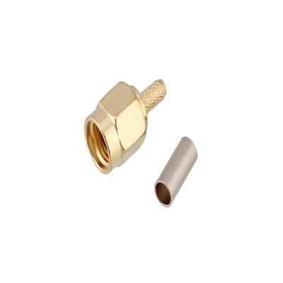 China OEM SMA JACK 4G RF Antenna Coaxial Cable Adapter Customer Gold Wireless Antenna Isolation MX sma 905 smt male connector for helix antenna for sale