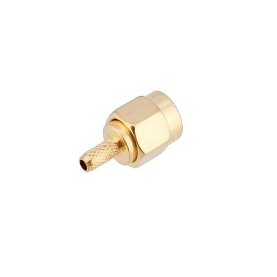 China RF Antenna Link Coax Cable Adapter Customer OEM SMA Plug 4G Antenna SMA Gold Wireless Male Connectors for sale