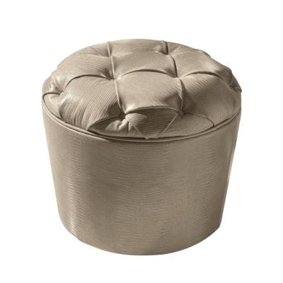 China stool home & Modern Ottoman Luxury Hotel Living Bedroom Furniture Round Frame Small Crocodile Moroccan Ottoman Solid Wood Leather Pouf for sale