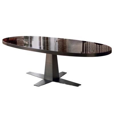 China Modern Metal Frame DINING TABLE Simplicity Dining Room Furniture Marble Top Restaurant Living Dining Table for sale