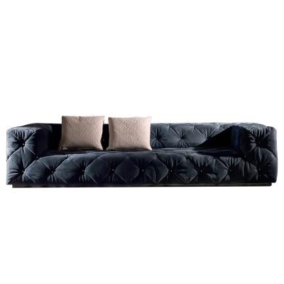 China Sofa Sectional Base Antique Nordic Luxury Metal Frosted Living Room Leather Furniture Living Room Sectional Sofa for sale