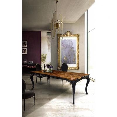 China 5 Piece Round Dining Table Set Luxury Design Living Room Dining Tables Gold Supplier Natural Marble Wood for sale