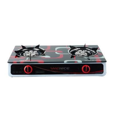 China Hotel OEM ODM Gas Stove For Cooking Kitchen Glass Cooktop LPG Gas Homeware Cookware for sale