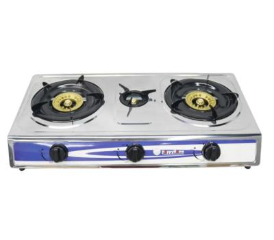 China High Quality Hotel Multi Function Enamel Oven Rack 3 Burner Gas Stove Homeware for sale