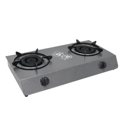 China 2023 Hot Selling Hotel Commercial Two Burner Cast Iron Gas Cooker Stove Heavy Duty Cooktop for sale