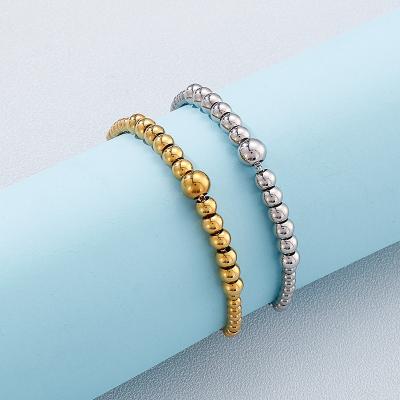 China CLARMER New Arrival CLASSIC Adjustable Mental Stainless Steel Beads Bracelet For Woman for sale