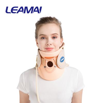 China Air Pouch: TPU Cervical Gear: EVA Support Belt: Cotton Fabric Adjustable Raised Cervical Support Collar Air Neck Brace for sale