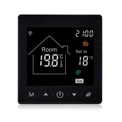 China Traditional WiFi Thermostat Touch Screen Heating Wired Thermostat Digital Programmable Smart Thermostat for sale