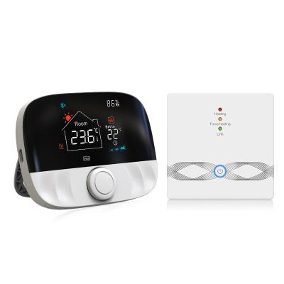 China Modern smart wireless battery power rf thermostat for wall-hung bolier for sale