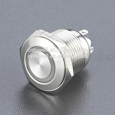 China 16mm anti-vandal door bell momentary led push button switch JS16F-10 for sale