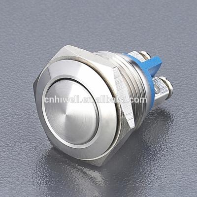 China JS16H-10 anti-vandal momentary push button switch for sale