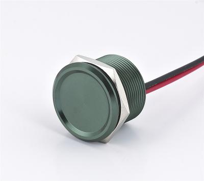 China Momenatry Latching 19MM Aluminum Piezo Switch Electric Anodized Momentary Latching for sale