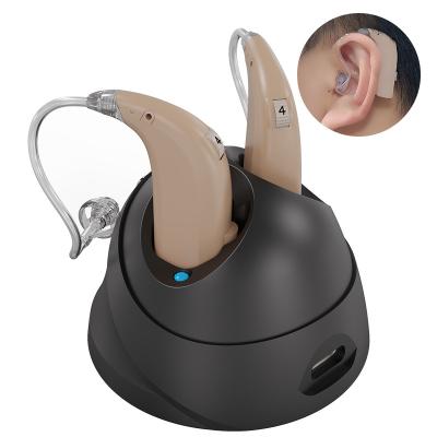 China ELHearing Rechargeable bluetooth Digital Hearing Aids Gears Sound Amplifier with bluetooth for Elderly for sale