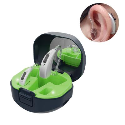 China ELHearing digital rechargeable bluetooth programmable hearing aids small around the ear box bluetooth rechargeable hearing aids for sale