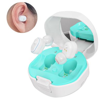 China ELHearing Mini Sound Amplifier Digital In Ear ITC Rechargeable Type Bluetooth Air Conduction Bluetooth Rechargeable Hearing Aid for sale