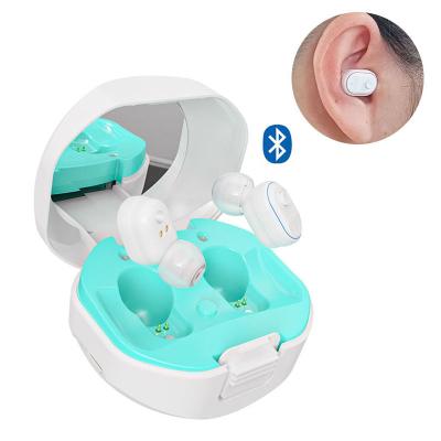 China ELHearing Rechargeable Recharge Noise Reduction Digital bluetooth Hearing Aid ITC Adult Blue Tooth In The Ear Hearing Aid for sale