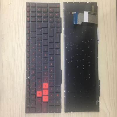 China Notebook Standard Wholesale Replacement Parts For Asus GL553 Red Layout Laptop Letters PO Backlit Keyboard for sale