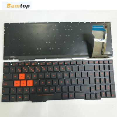 China Notebook Optical Keyboard for Asus GL553 GL553VE ZX553VD FX553VD PO Red Backlit Portuguese Keyboard for sale