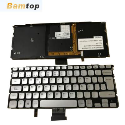 China Internet Keys Backlight Spanish Keyboard For Dell XPS 15Z 14Z (L412z) L511Z Silver Color for sale