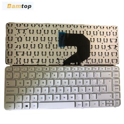 China Internet Keys Laptop Spanish Keyboard For HP G4-2000 White Color With Frame for sale