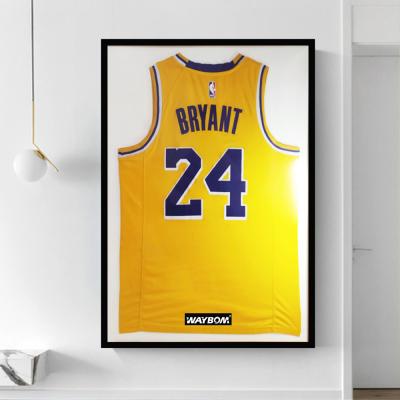 China Classic Wall Mounted Display Frame Frame Baseball Basketball Football Hockey Hockey Sports Shirt Frame for sale