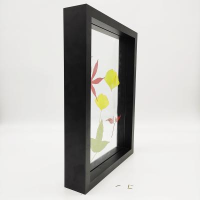 China Wholesale 3D Floating Showcase Shade Box CLASSIC Glass Picture Frame With Board Back Sheet for sale