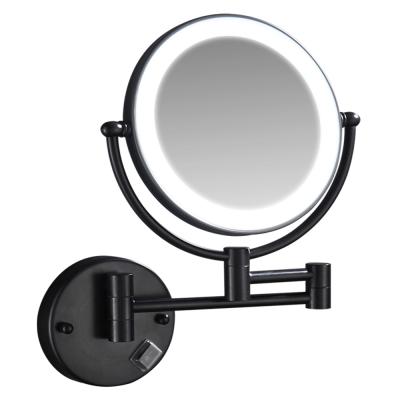 China Smart Lighted Makeup Mirror Beauty Vanity Custom Compact Led Round Makeup Mirror With Lights for sale