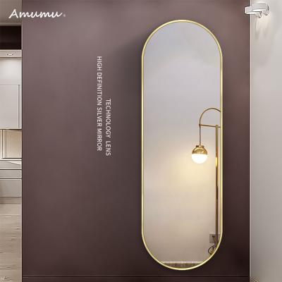 China Large Modern Minimalist Free Standing Full Length Floor Mirror For Home Hotel Decoration for sale