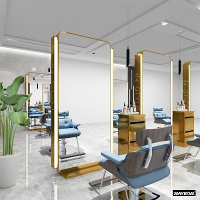 China Modern wholesale luxury stylish large wall salon mirror for barbershop for sale