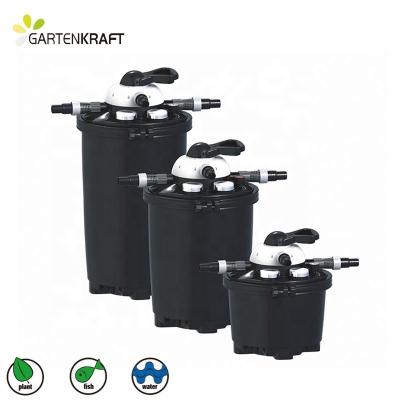 China GARTENKRAFT 1025PF 25L/6.6 GAL Plastic Tank Fish Pond Filter System with UV Purifier Available for Removing Greenwater from Ponds for sale