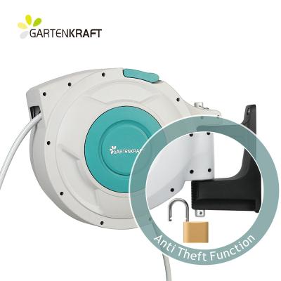 China NEW 50ft Adjustable Retractable Garden Hose Reel Anti Rust Watering Hose Reel for sale