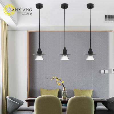 China SANXIANG New Arrival Modern Black Home Living Room Hotel Indoor Single Pendant Light Chandelier for sale