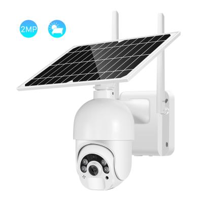 China NIGHT VISION BESDER 1080P Wifi PTZ CCTV Surveillance IP Camera 4X Zoom PIR Detection Wireless Speed ​​Dome Solar Security PTZ Camera for sale