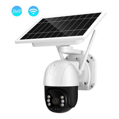 China BESDER NIGHT VISION 3MP Low Power Consumption Wifi PTZ Surveillance IP Camera Solar PRI Detection 4X Zoom Speed ​​Dome Outdoor Camera for sale