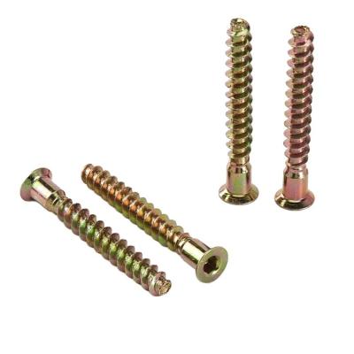 China Euro Screw Flat Hex Socket Furniture Factory Confirmat Wood Screws for sale