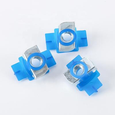 China Heavy Industry Carbon Steel M6 M8 Plastic Wing Channel Nut for Solar System for sale