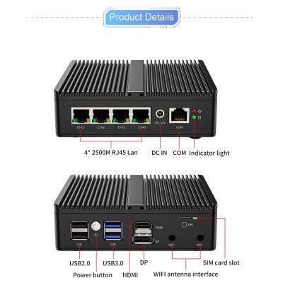 중국 산업용 팬리스 미니 PC N5105 휴대용 컴퓨터 Linux 미니 PC 팬리스 컴퓨터 판매용