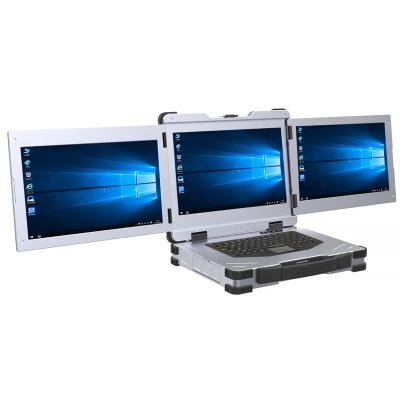 China Computadores portáteis robustos com monitor de 3 telas militares de 15,6 polegadas à venda