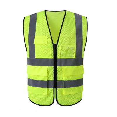 China Factory Direct Wholesale Comfortable Reflective Vest Top Vis Mesh Reflective Safety Clothing With 4 Pockets for sale