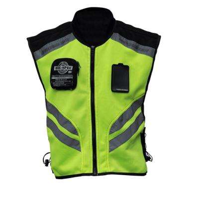 China Custom PPE Personal Protective Equipment Logo Motorcycle Reflective Vest Motorbike Recycling Wear High Visibility Warning Vest For Personal Protection With Zipper for sale