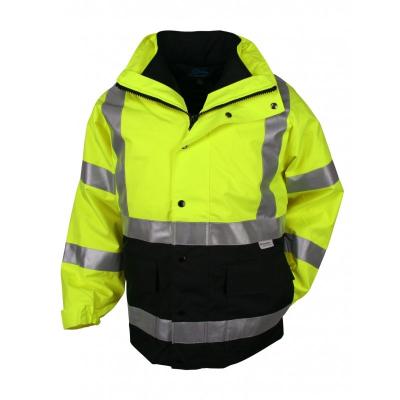 China Water Proof Customized 3M Scotchlite 8906 Two Tone High Visibility Waterproof Construction Clothing for sale